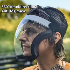 Transparent Shield Mask Windproof Dustproof Safety Glasses Protection Face Mask