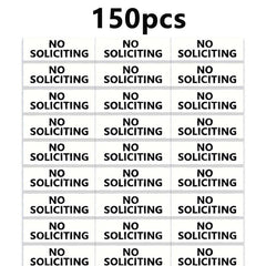 15pcs Transparent No Soliciting Sign Waterproof for Home Office