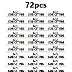 15pcs Transparent No Soliciting Sign Waterproof for Home Office