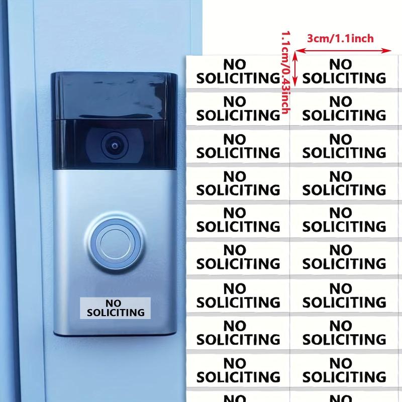 15pcs Transparent No Soliciting Sign Waterproof for Home Office