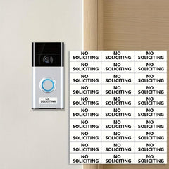 15pcs Transparent No Soliciting Sign Waterproof for Home Office