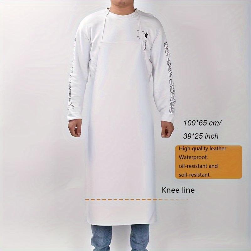 Waterproof PVC Leather Apron Kitchen Canteen Rice Industrial Apron
