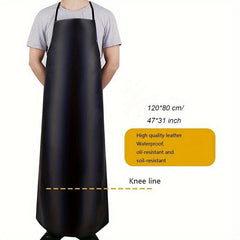 Waterproof PVC Leather Apron Kitchen Canteen Rice Industrial Apron