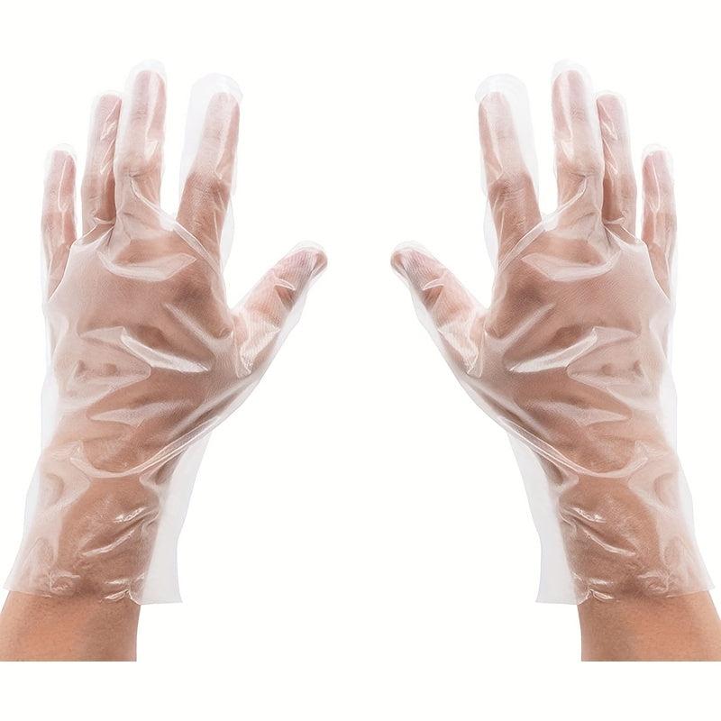 100pcs Disposable TPE Transparent Sterile Protective Gloves
