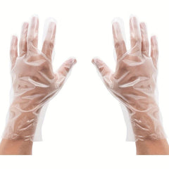 100pcs Disposable TPE Transparent Sterile Protective Gloves