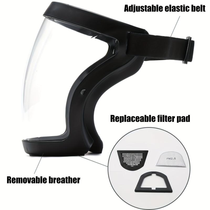 Anti Fog Face Mask with Filter and Adjustable Band Full Face Protection