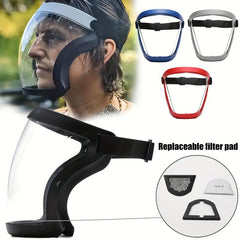 Anti Fog Face Mask with Filter and Adjustable Band Full Face Protection