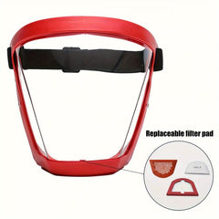 Anti Fog Face Mask with Filter and Adjustable Band Full Face Protection