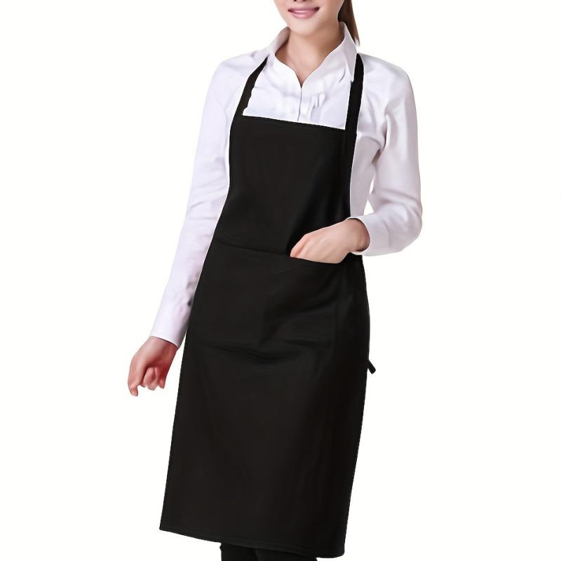 Women's Wear-Resistant Kitchen Apron with Large Pockets