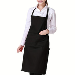 Women's Wear-Resistant Kitchen Apron with Large Pockets