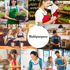 Women's Wear-Resistant Kitchen Apron with Large Pockets