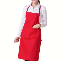 Women's Wear-Resistant Kitchen Apron with Large Pockets