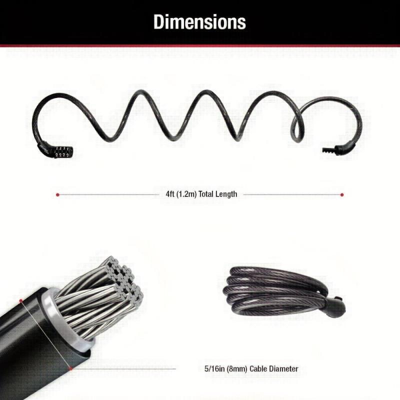 Secure Your Outdoor Equipment with this Combination Bicycle Lock