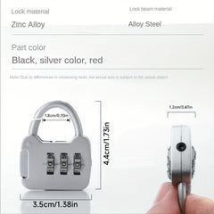 Metal Code Lock for Stationery Box Drawer Cabinet Luggage
