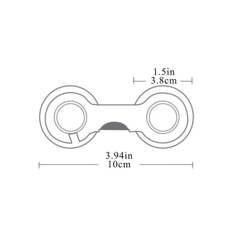 2pcs Short Transparent Safety Lock for Cabinet Door