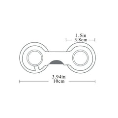 2pcs Short Transparent Safety Lock for Cabinet Door