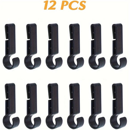 12pcs Safety Helmet Headlamp Buckle Anti Slip Plastic Hook Mining Light Hook