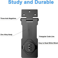 Keyless 3 Digit Combination Lock for Home Security