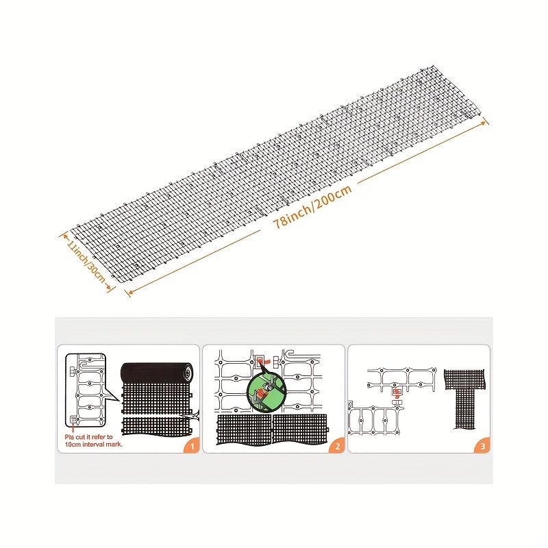200x28cm Deterrent Mat For Cats With Spikes Outdoor Indoor Dog Digging