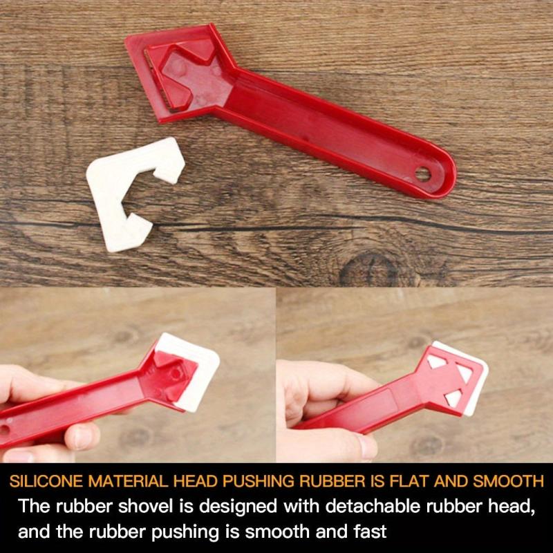 2pcs Caulk Grout Tool Kit Remove Sealants & Smooth Cement/Glass Floors
