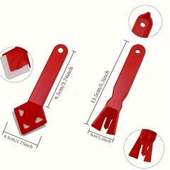 2pcs Caulk Grout Tool Kit Remove Sealants & Smooth Cement/Glass Floors
