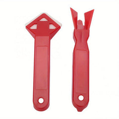 2pcs Caulk Grout Tool Kit Remove Sealants & Smooth Cement/Glass Floors