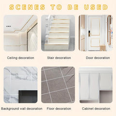 Floor Edging Waterproof Wall Stickers Self Adhesive