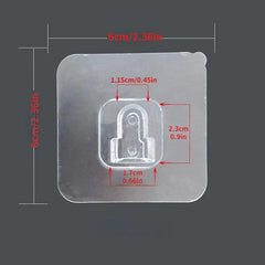 5pairs Non marking Hook Strongly Attached To Router Fixed Wall Storage Buckle