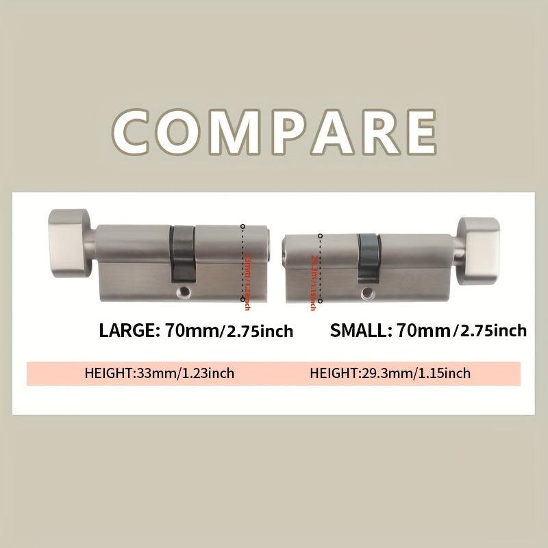 European Standard 70mm Large Cylinder Knob Lock with 3 Keys