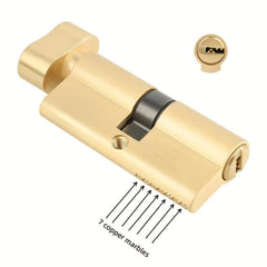 European Standard 70mm Large Cylinder Knob Lock with 3 Keys