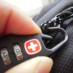 Portable Luggage Zipper Combination Lock Padlock Three Wheel Lock