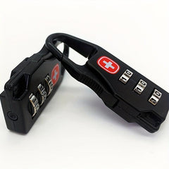 Portable Luggage Zipper Combination Lock Padlock Three Wheel Lock