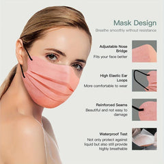 60pcs Butterfly Masks 3-Layer Disposable Face Masks Individual Packag