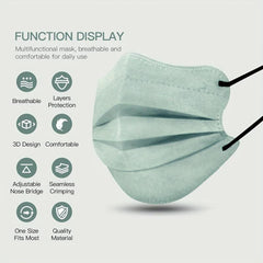 60pcs Butterfly Masks 3-Layer Disposable Face Masks Individual Packag