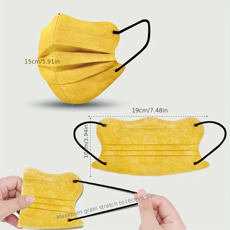 60pcs Butterfly Masks 3-Layer Disposable Face Masks Individual Packag