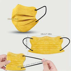 60pcs Butterfly Masks 3-Layer Disposable Face Masks Individual Packag