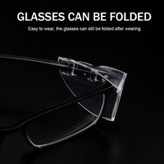 4pcs Flexible Slip On Side Shields For Safety Glasses Small to Medium Eyeglasses