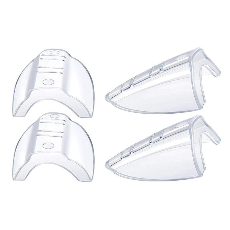4pcs Flexible Slip On Side Shields For Safety Glasses Small to Medium Eyeglasses
