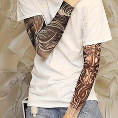 Halloween Carnival Tattoo Sleeves Sun Protection Sleeves