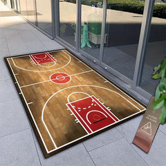 Basketball Court Crystal Pile Carpet Living Room Play Mat