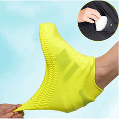 2pcs Silicone Outdoor Shoe Cover Latex Rain Boot Cover