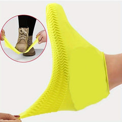 2pcs Silicone Outdoor Shoe Cover Latex Rain Boot Cover