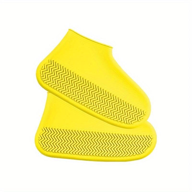 2pcs Silicone Outdoor Shoe Cover Latex Rain Boot Cover