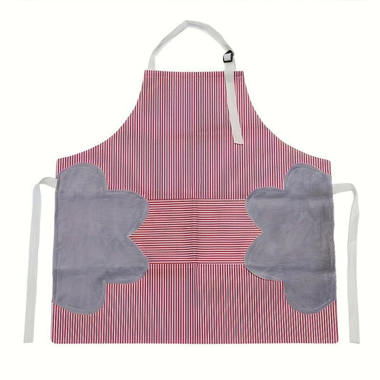 Kitchen Waterproof Striped Bandeau Apron Labor Protection Supplies