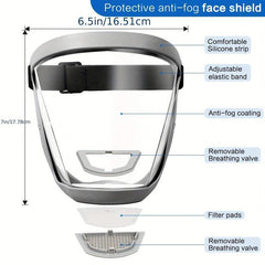 Protective Face Shield Anti Fog Reusable Eye Nose Mouth Protection