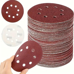 20/50pcs 8 Hole Hook & Loop Sanding Discs 60-600 Grits