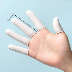100pcs Rubber Finger Cots Non Slip Wearable Finger Guards