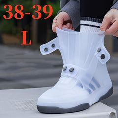 Two Tone Shoe Covers Waterproof Overshoes Washable Anti Skid Shoe Covers