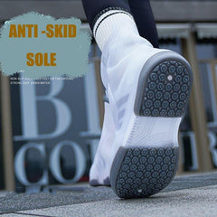 Two Tone Shoe Covers Waterproof Overshoes Washable Anti Skid Shoe Covers