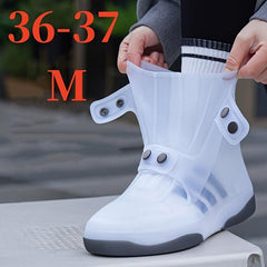 Two Tone Shoe Covers Waterproof Overshoes Washable Anti Skid Shoe Covers